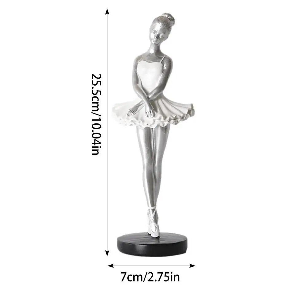 Handmade Ballet Girl Ornaments Painted Abstract Art Sculpture  Souvenirs Gifts