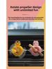 Duck Car Air Freshener: Cute Cartoon Aromatherapy Fan & Interior Ornament (Pink)