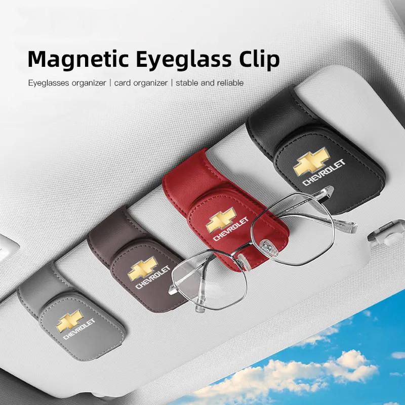 Car Sun Visor Glasses Clip Ticket Card Storage Clamp For Chevrolet Cruze Spark Captiva Suburban Camaro Malibu Silverado Colorado