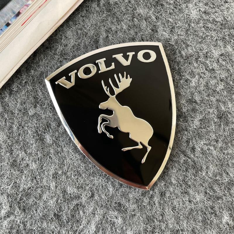 3D kovový štít s losem Kreativní emblém na auto Dekorační nálepky na karoserii Pro Volvo XC60 XC90 S60 S90 V60 XC40 V50 S80 Autopříslušenství