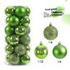 24pcs 6cm Christmas Tree Balls Big Christmas Ball Multicolor Ball Decorations Christmas Tree Ornaments Set for Home Party