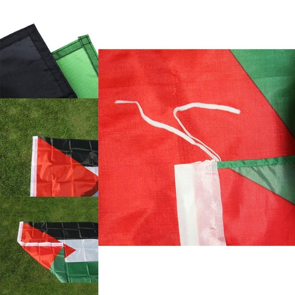 Palästina Flagge 150x90cm Groß Polyester Freiheit Gaza Palästinensische Dekoration Festival