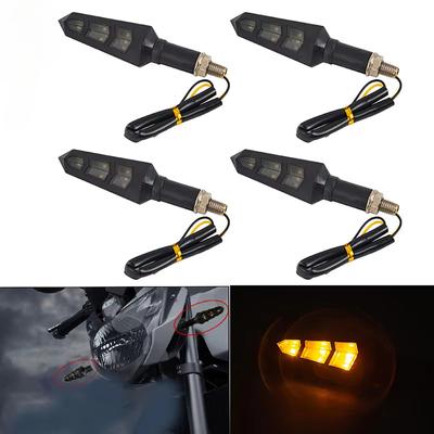 4 szt. 12 V Motocykl 6 LED Rower ABS Bursztynowa lampa kierunkowskazu Oświetlenie Wskaźnik Migacz Dla Ulicy Kawasaki Yamaha