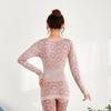 Damen-Herbstkleidung, lange Ärmel, langärmliges Hemd, dünn, Damen-Baumwolle, Thermo-Unterwäsche, Mutter, Plus-Size-Baumwollpullover-Anzug