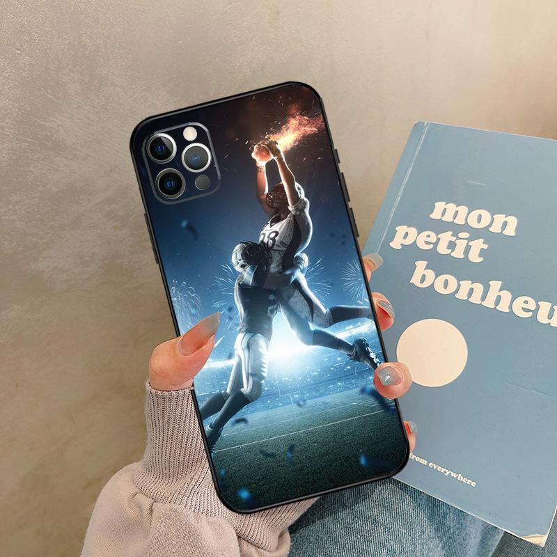 

American Football Case For iPhone 17 Air 14 16 15 11 12 13 Pro Max 12 mini XR 15 16 Plus 16e Back Cover Shell iPhone 15 Plus