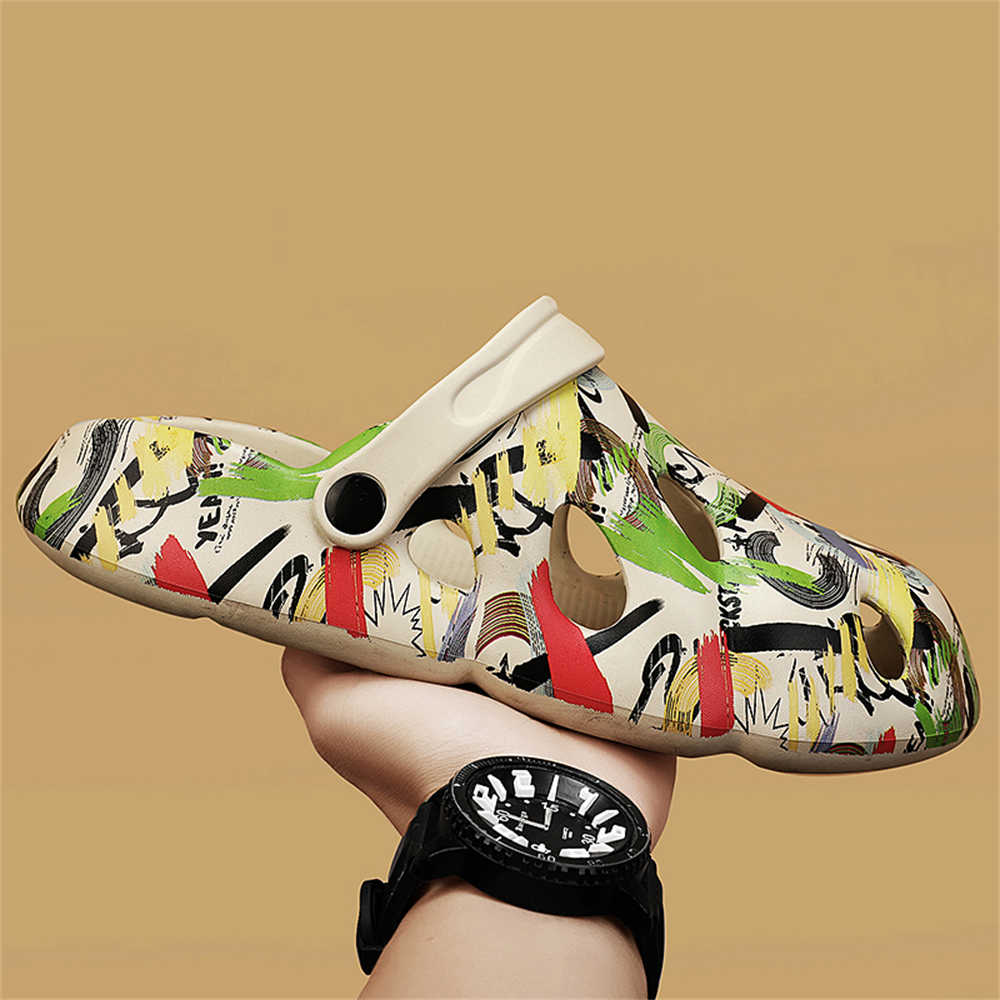 Fashion 43-44 In Beach Sand Man Luxury Sneakers Men's Rubber Sandals Shoes Slippers Summer Sports Snaeker Universal Brands Original