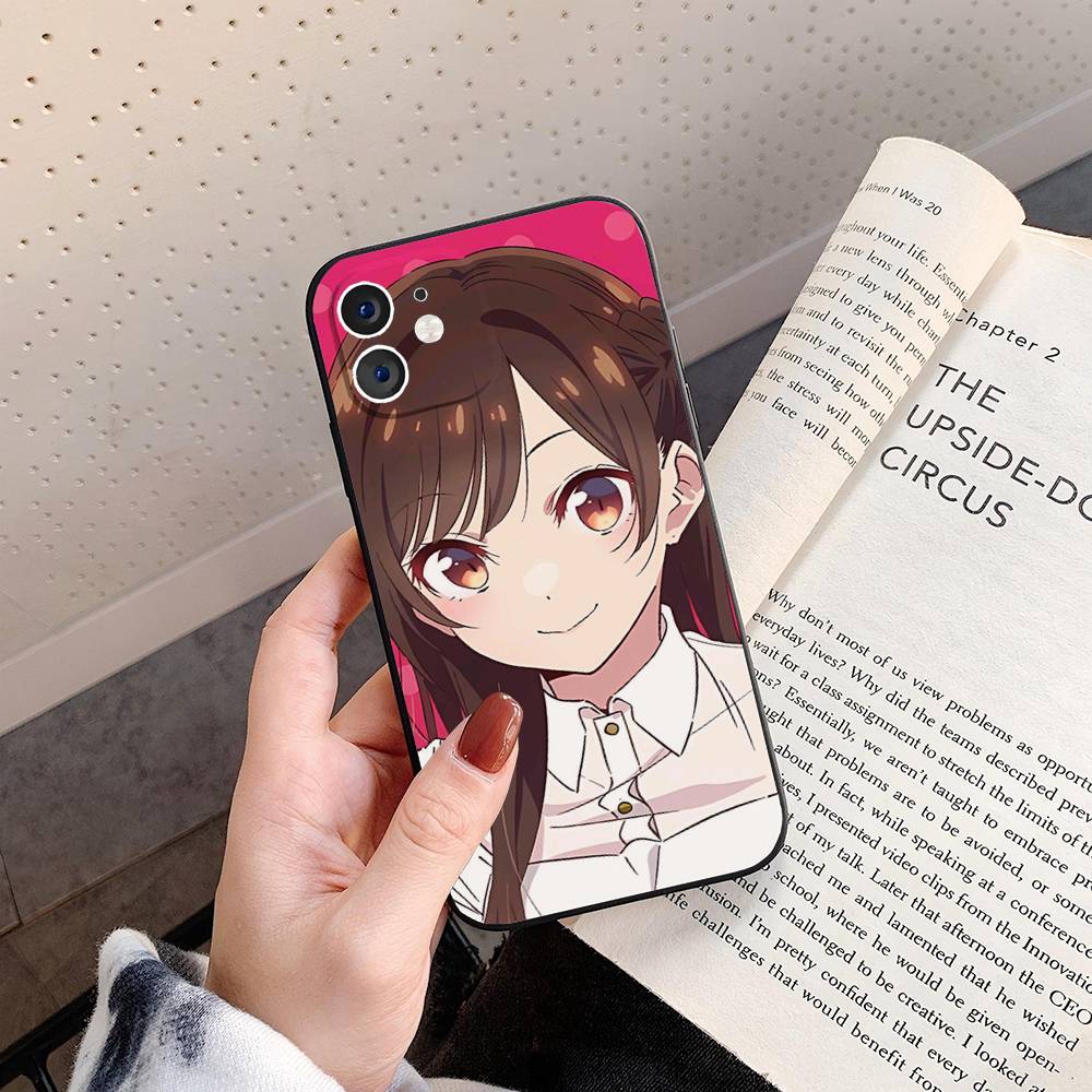 Mizuhara Chizuru Anime Rent-A-Girlfriend Phone Case For IPhone 17 Air 16 15 14 13 Pro Max 11 12 Black Silicone Cover