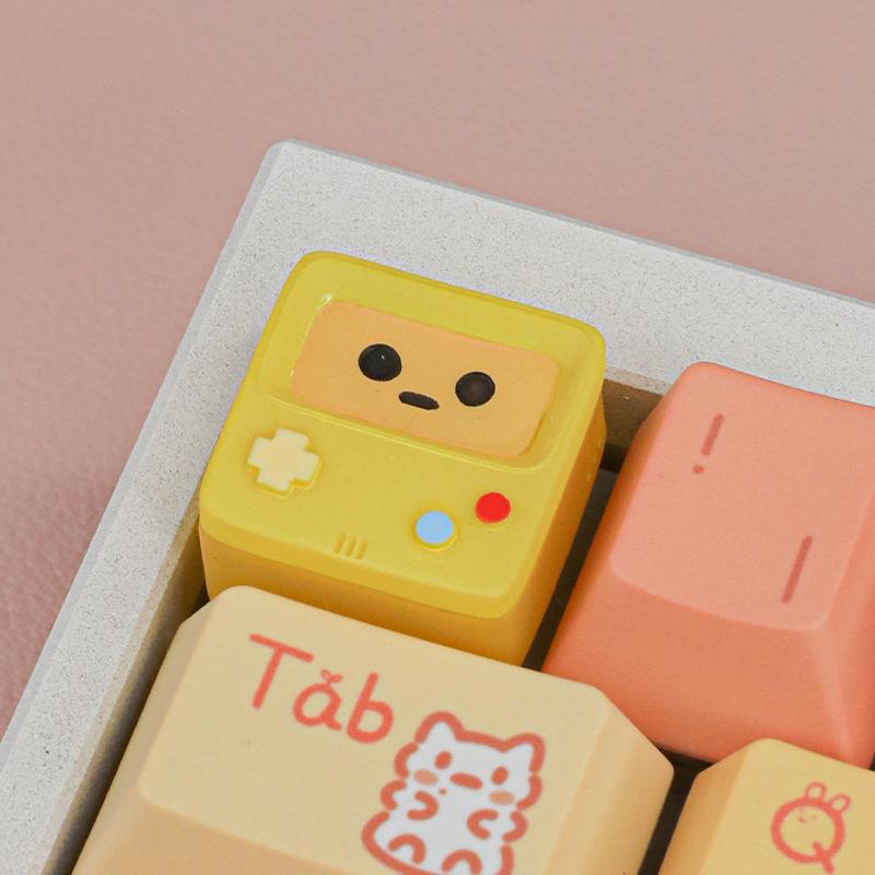 1Pcs Kawaii Esc Replacement Keycap Single Resin Retro Game Console Translucent Keycaps Arcade Mechanical Keyboard Accessory