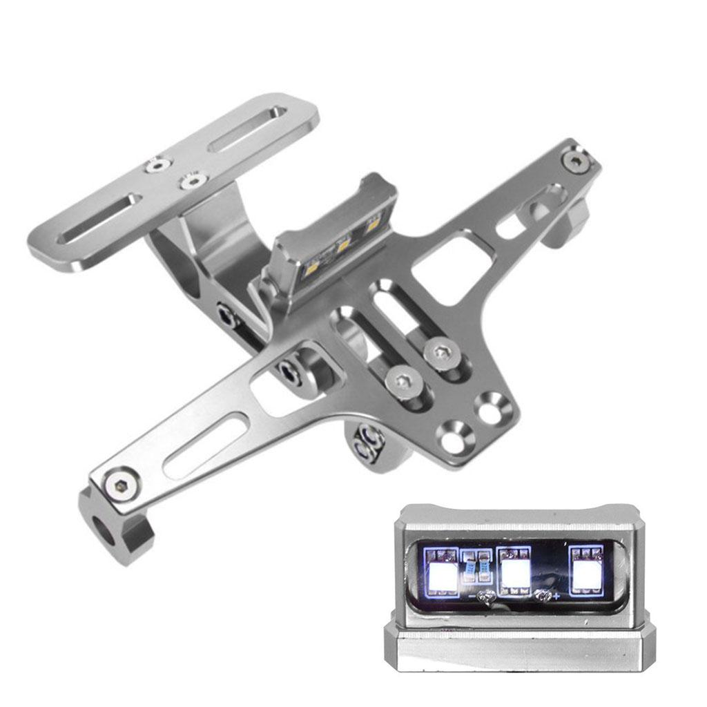 Folding License Plate Holder Aluminum Alloy License Rear Mount for Motorcycle