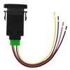 Push     Toggle   12V 4-pole with LED Backlight Indicator Light for