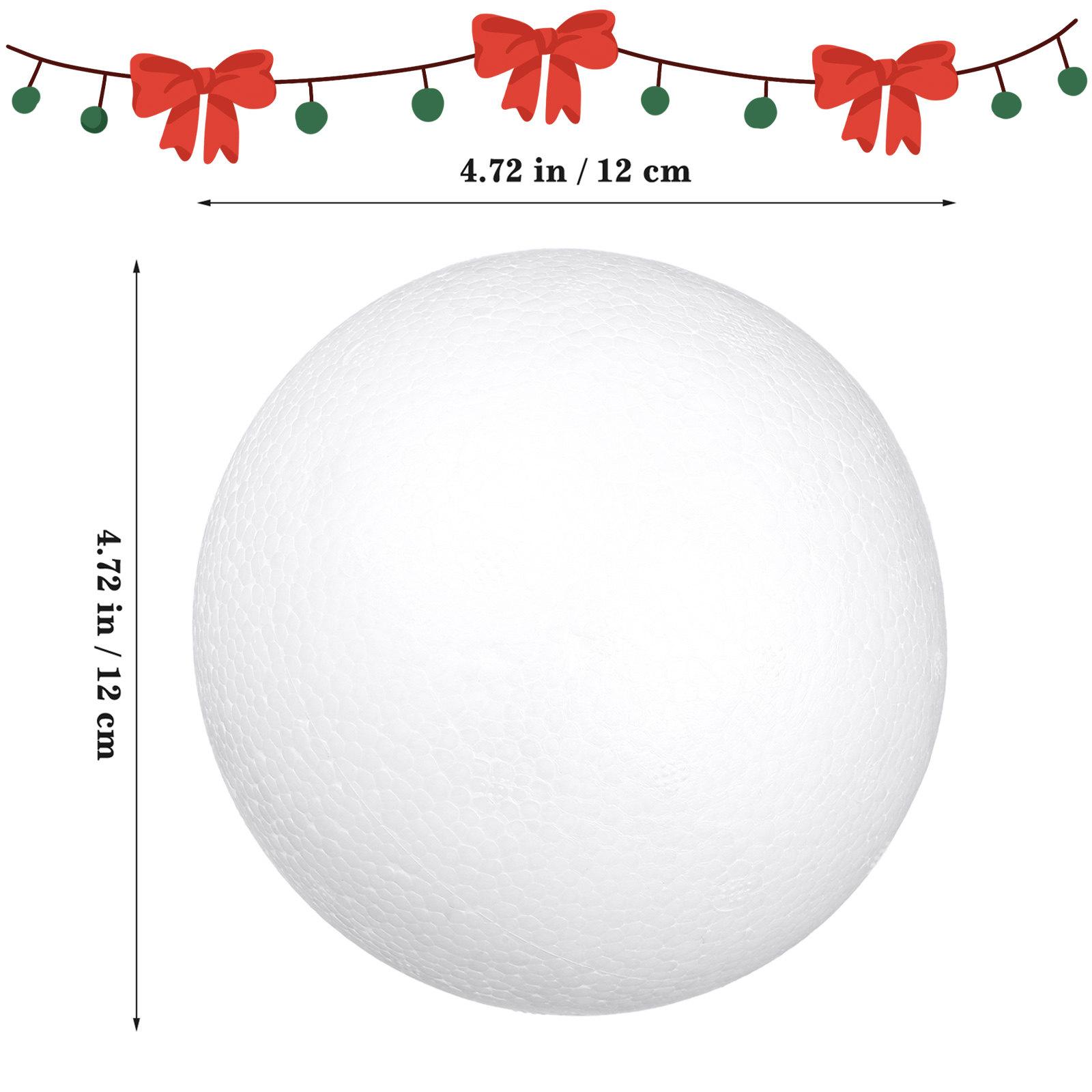 

12Pcs Foam Balls 10cm Solid Craft Material Funny Round Ornament for Children DIY Painting Preschool Church Art