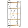 Bookshelf with 5 Shelves 90 X 30 X 180 Cm Solid Mango Wood