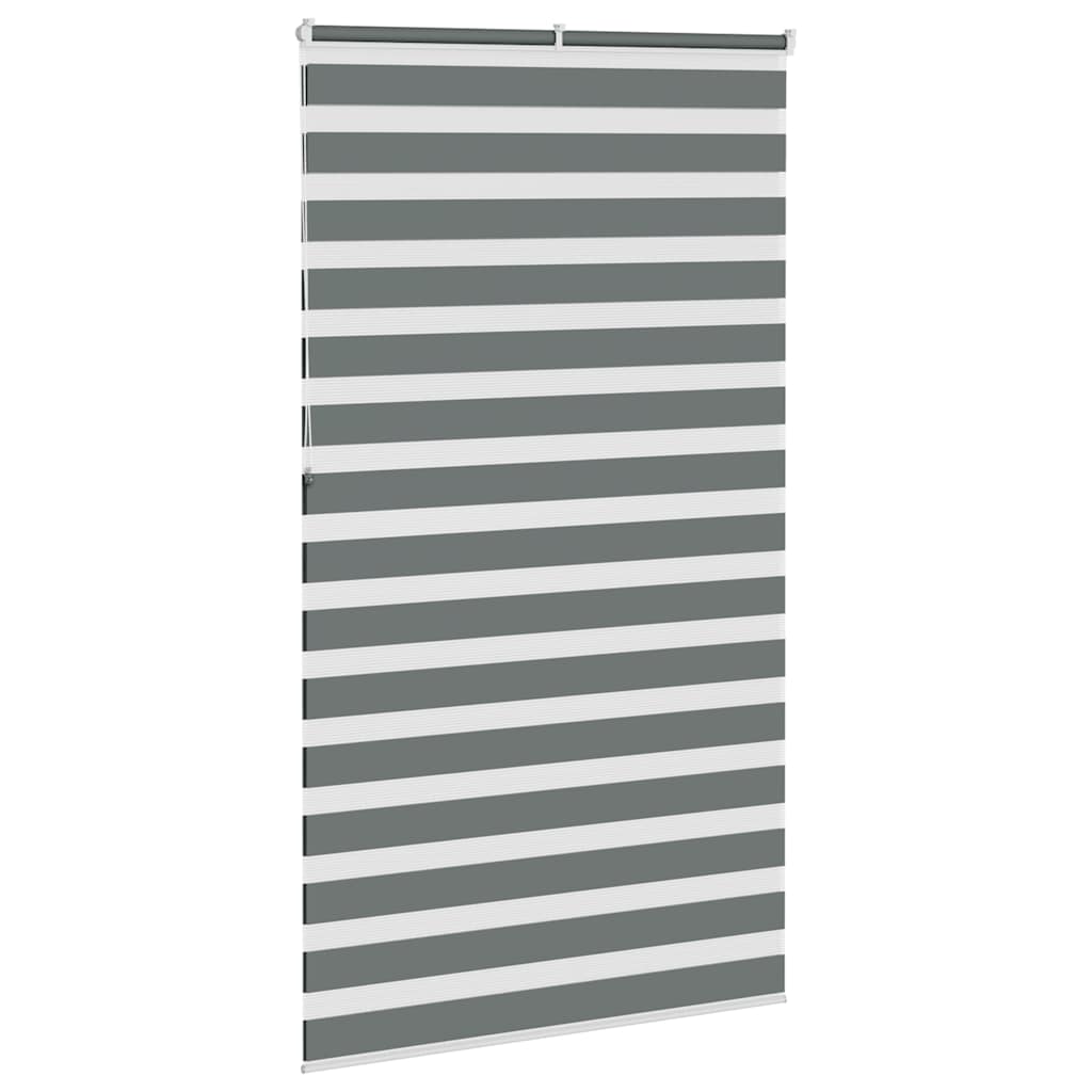 Zebra Roller Blind, Dark Gray, Fabric Width 120.9Cm, Polyester