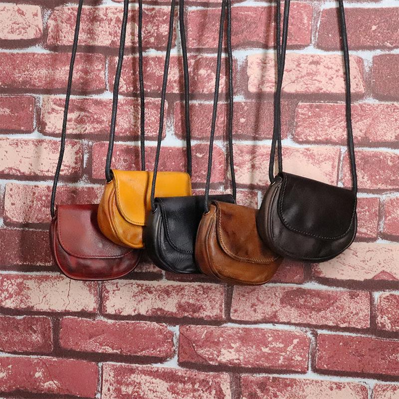 Spring and Summer New Trendy Bag with A Stylish Half Circle Texture, Saddle Bag, Versatile Single Shoulder Crossbody Bag