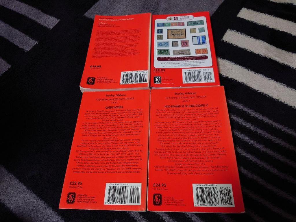 [USED] Stanley Gibbons British Stamp Catalogue Set of 4
