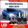 LED Headlight Bulbs 40000LM Plug-N-Play Auto Lamps 6000K High Low Beam Fog Light For NISSAN Sentra 2004-2006 2007 2008 2009 2010
