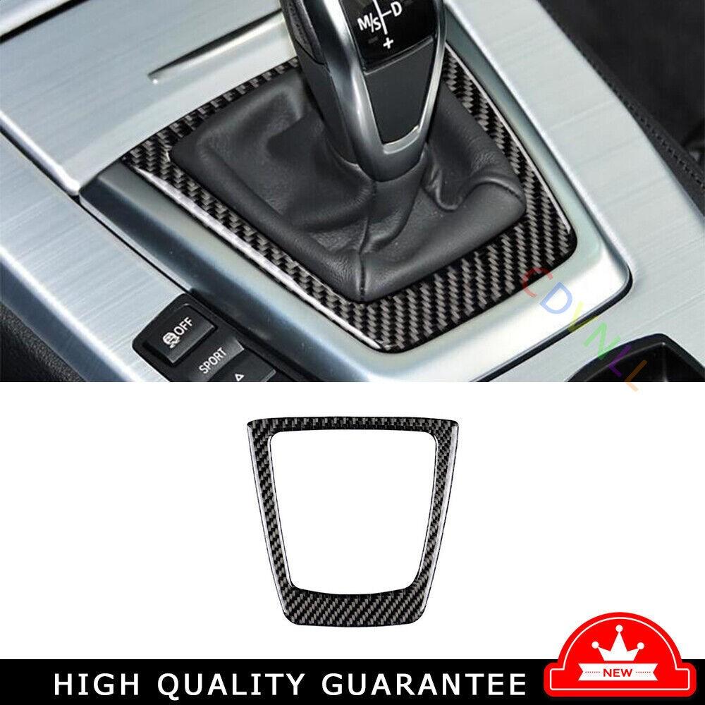 Console Gear Shift Frame Cover Trim For BMW Z4 E89 2009-2016 Vinyl Carbon Fiber