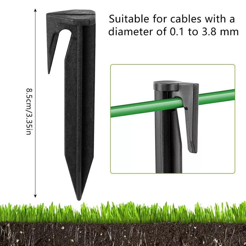 200pcs Lawn Mower Boundary Pegs For Securely Anchoring Robot Mower Perimeter Boundary Cable Lawn Nails Garden Tools Accessories
