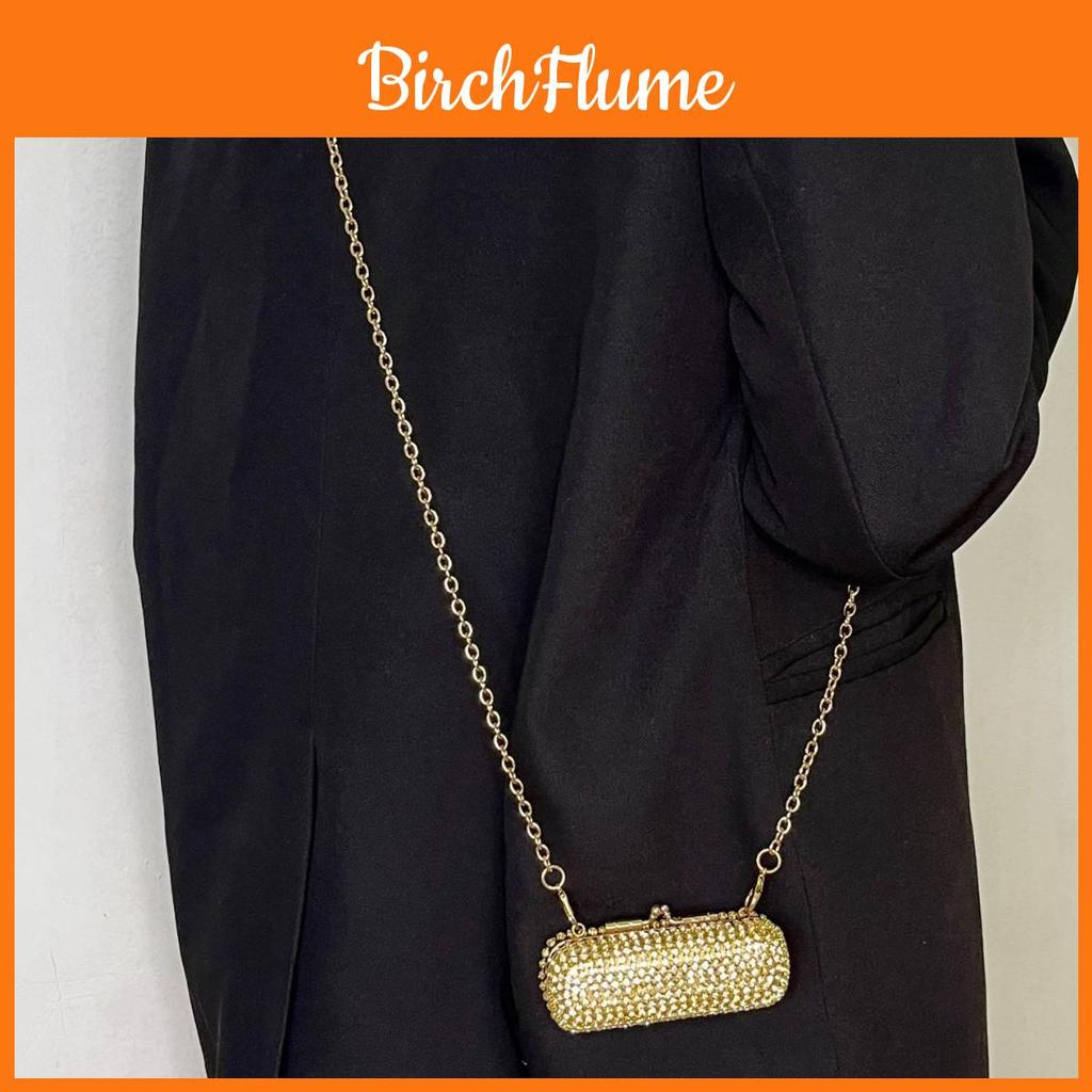 Water Diamond Mini Box Bag With Lock For Evening Outfits