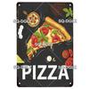 Vintage Metal Tin Sign Pizza Party Wall Decor Retro Kitchen Cafe Bar Home Plaque
