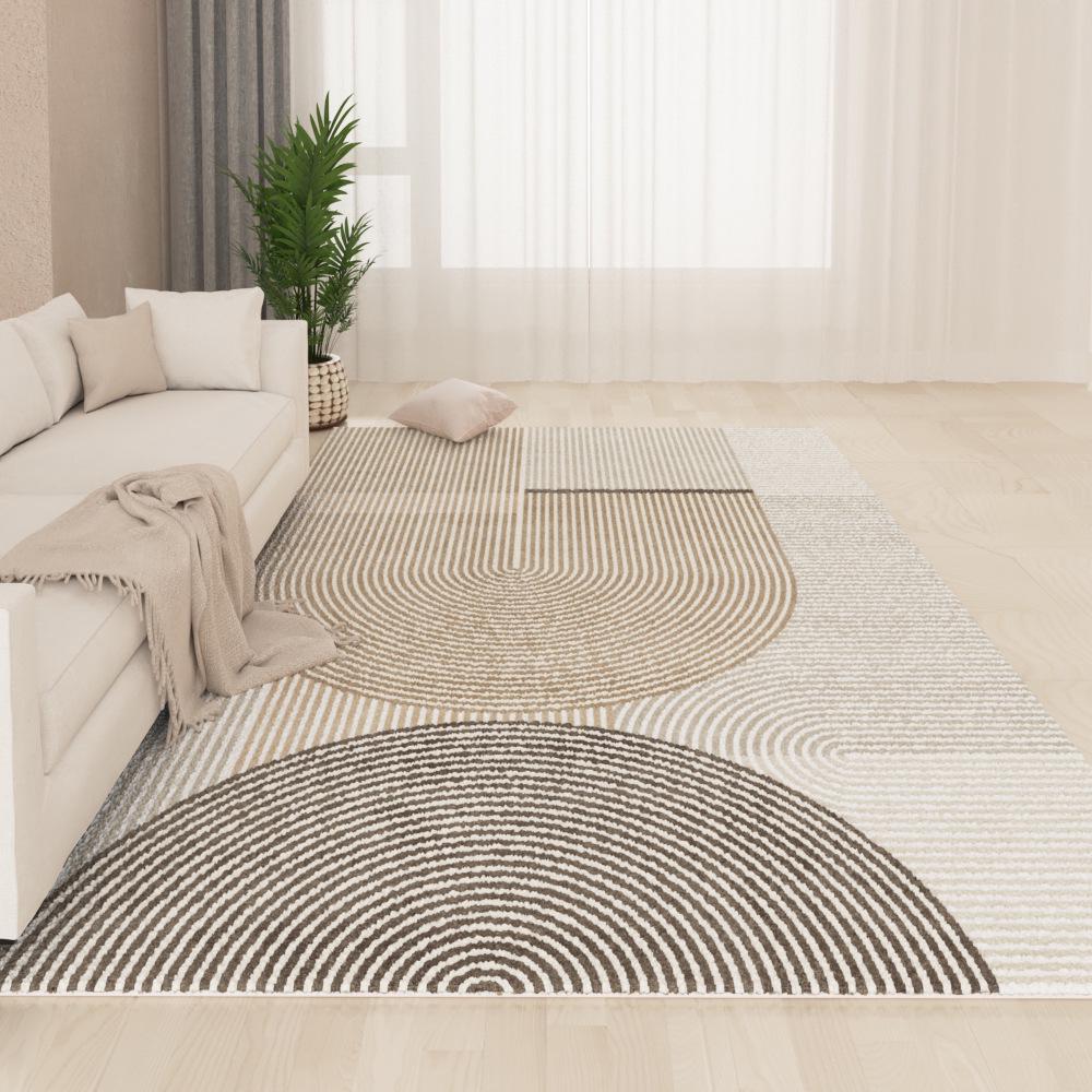 Non-Slip Japanese-Style Lambskin Carpet: Dirt-Resistant Imitation Cashmere Mat for Living Room and Bedroom