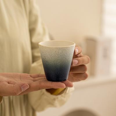 Retro Coarse Pottery Coffee Cup Cross-border Creative Japanese Home Latte Cup Latte Cup Medium and Ancient Ceramic Teacup Water Cup
