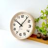 KATOMOKU Plywood Clock 23 Natural Wall Clock with Continuous Second Hand Controlled km-145NARC 304mm (radio Clock)