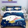 3pcs Meteor Cinnamoroll Sanrio Bedding Set Includes 1 Quilt Cover and 2 Pillowcases, Comfortable Bedding with Stylish Design for Bedroom S049