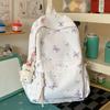 Schoolbag High Value Korean Version Ins Style Backpack Female Student Large Capacity Cute Cartoon Schoolbag Lightweight Simple Backpack
