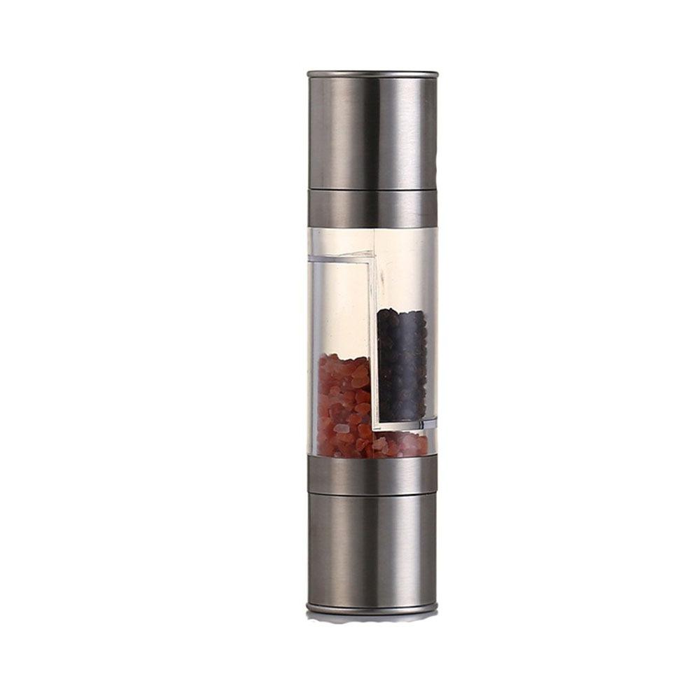 Refillable Manual Pepper Grinder Double-head Pepper Mills Sea Salt Spice Mill  Kitchen Gadgets