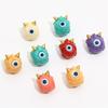 Resin Solid Colored One Eyed Monster Beads Pendant Charms for Jewelry Findings DIY Necklace Bracelet Accessories