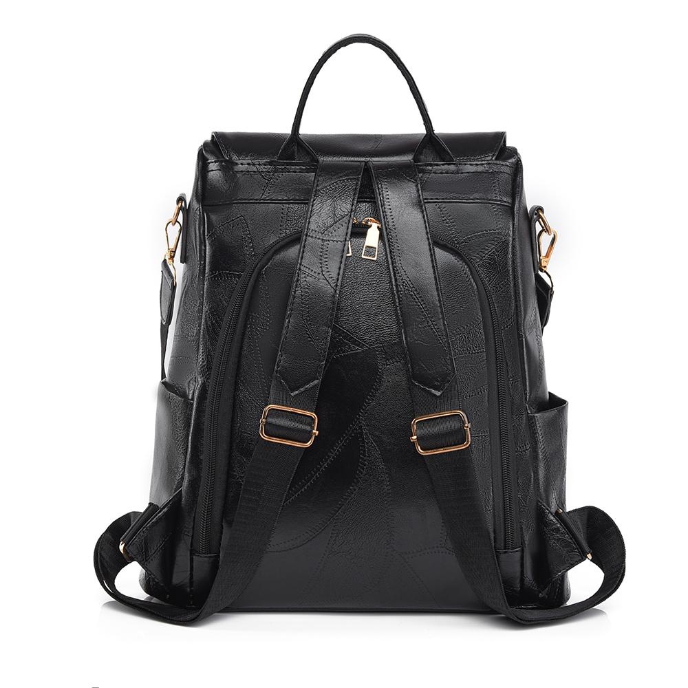 Женский многофункциональный рюкзак из мягкой кожи с кисточками в стиле ретро — фото 12