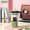 Water bottle Stainless steel thermos cup Male and female students handle straw cup Large capacity ice cup