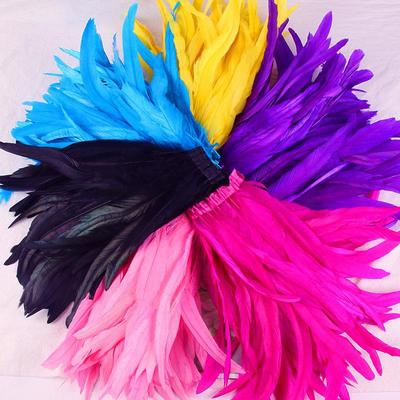 25-30cm Schwanzfeder Stoffstreifen für Bühnenkostüm DIY Dekoration