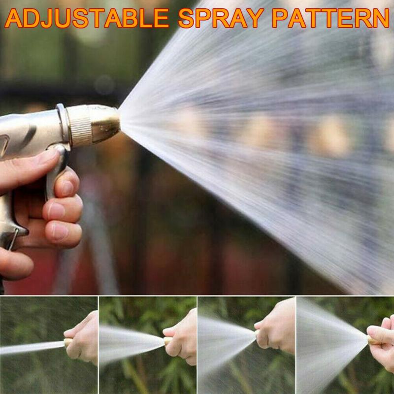 High Pressure Water Spray Gun Metal Brass Nozzle Garden Hose Pipe Lawn Car Wash Sprayer Sprinkler Car Wash Tool Water