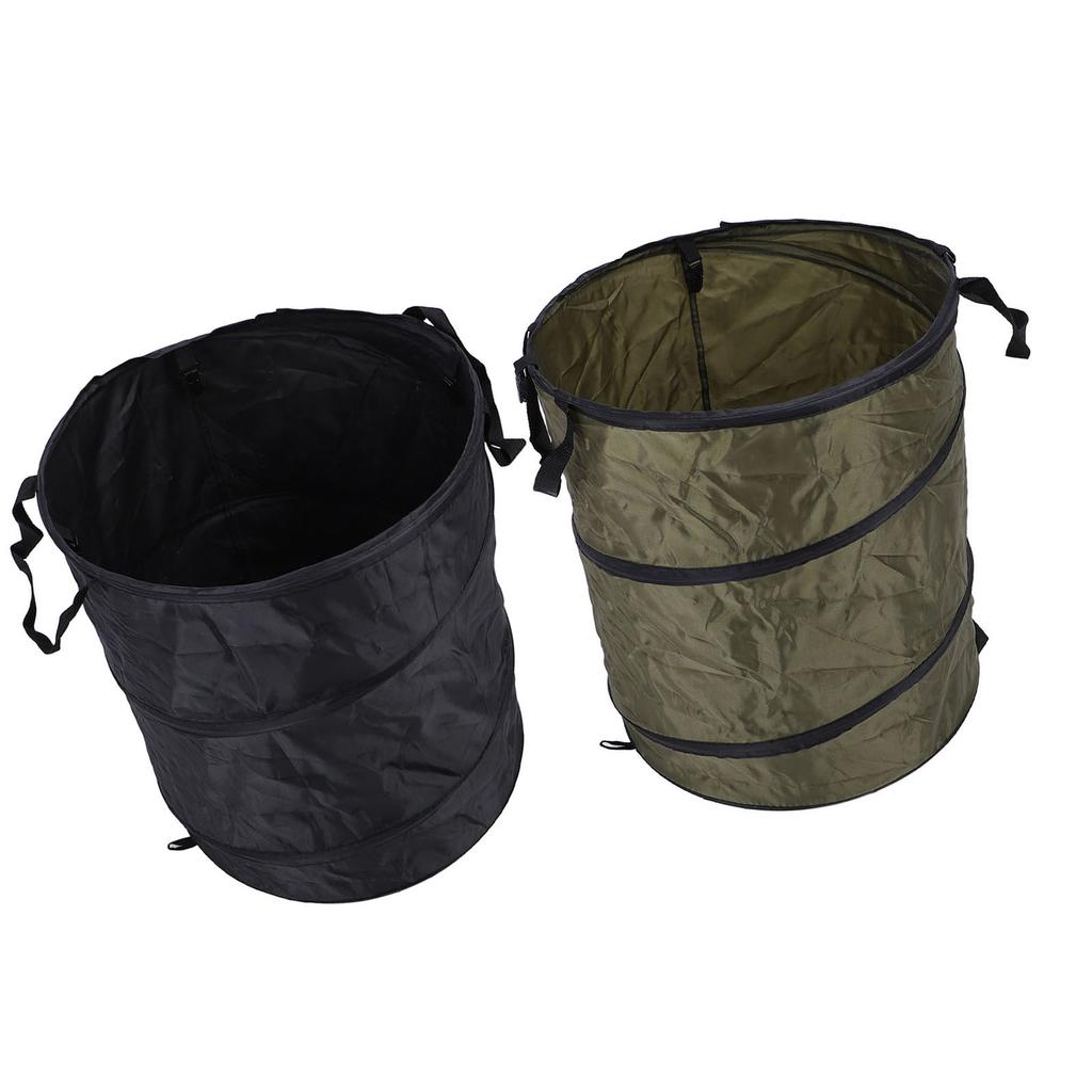 90L Folding Trash Container Portable Water Proof Oxford Cloth Camping Trash Bin for Picnic Outdoor