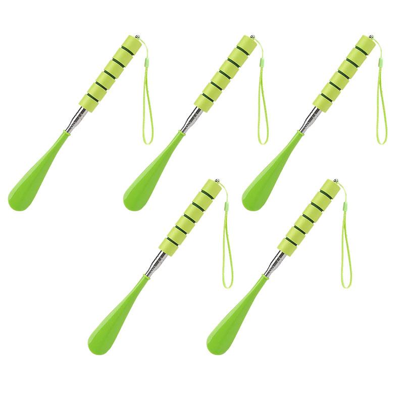 New Stretchable Long Shoe Horns 30cm-71cm Metal Shoehorn Pregnant Woman Elderly Shoe Spoon Household Shoe Spatula 1Pc
