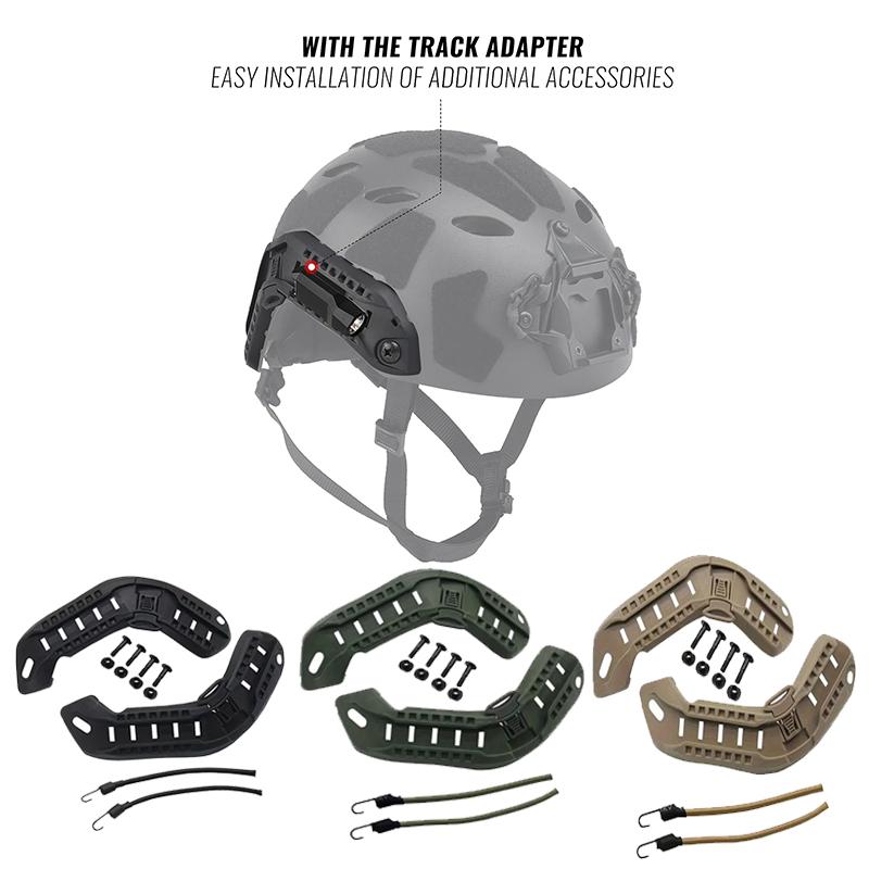 FAST Helmet ARC Side Guide Rails ABS Tactical Helmet Mount for Airsoft Paintball Hunting Gear Accessories2