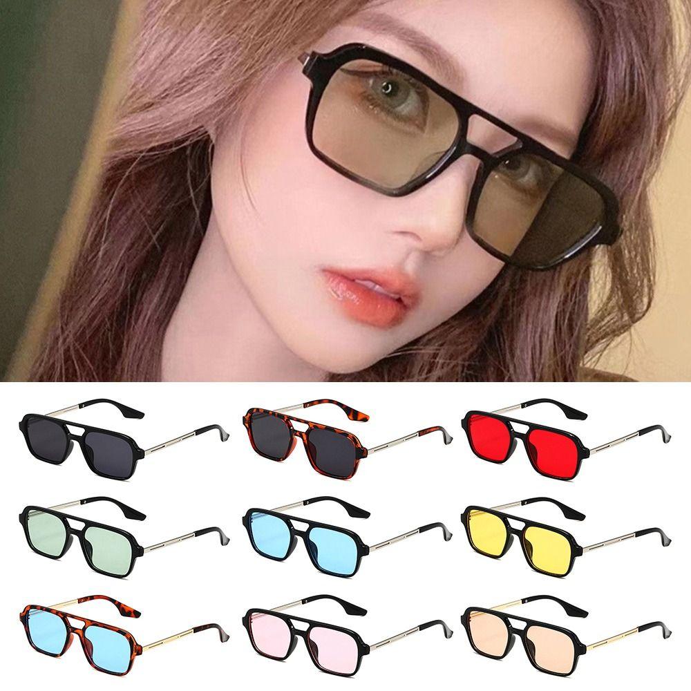 Fashion Uv400 Protection Square Sunglasses Retro Style Summer 70S Sun Glasses Vintage Eyeglasses For Women & Men
