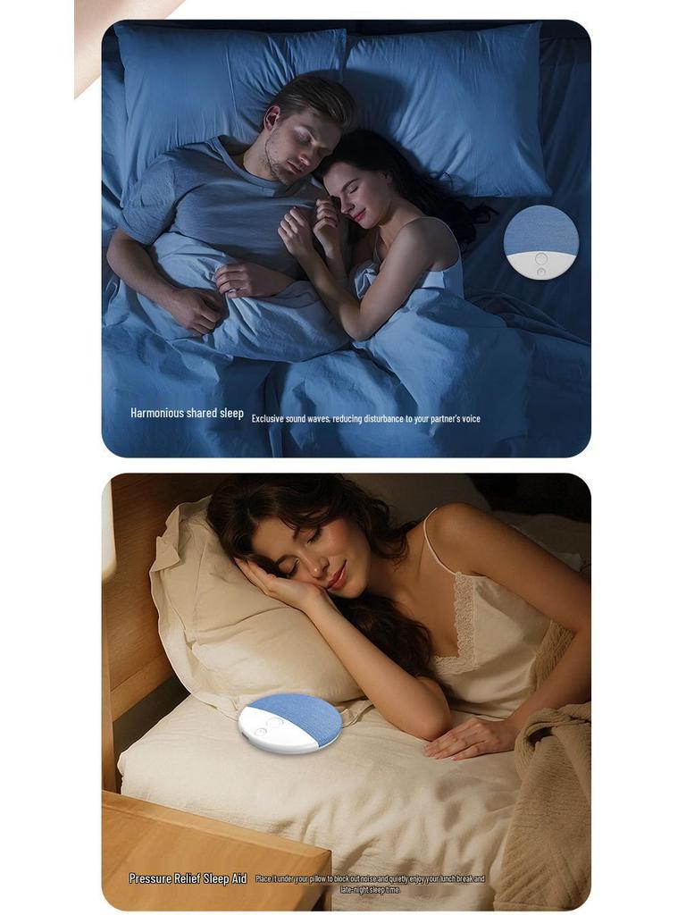Ultra-Thin Bluetooth Pillow Speaker: High-Quality 4DS Sound, Music & White Noise for Bedside Use