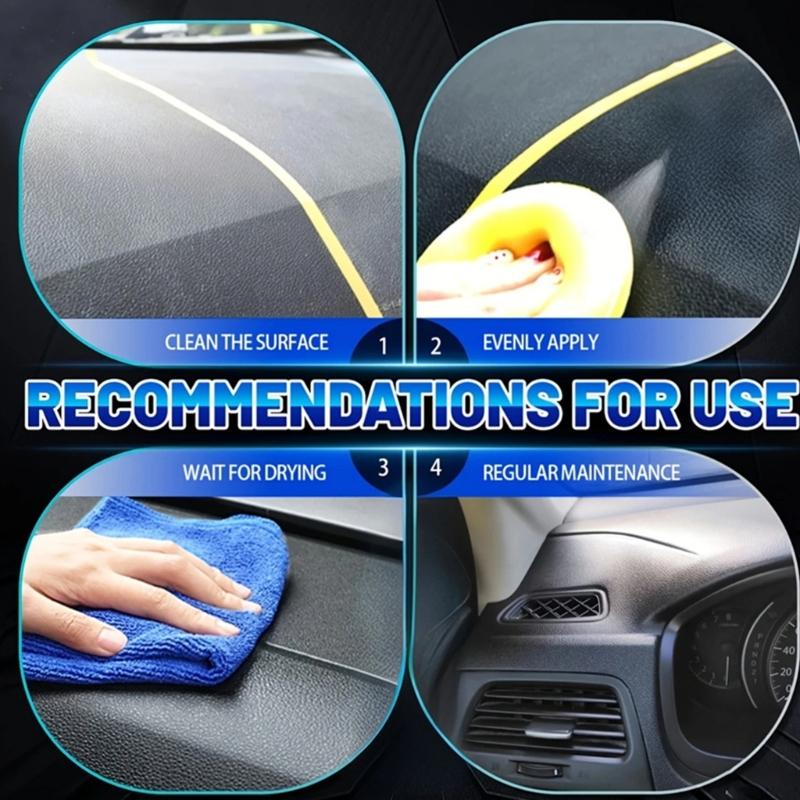 Car Plastic Restorer Revitalizing Coating Repair Paste for Rubber Plastic Parts Back To Black Gloss