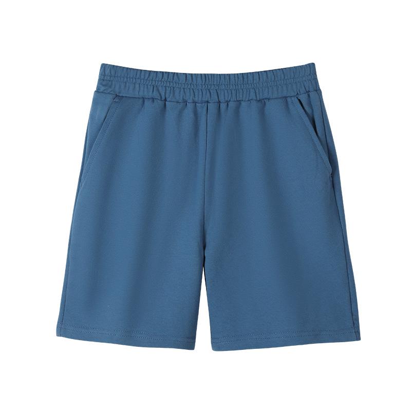 Korean Casual High Waist Cotton Terry Shorts - Parent-Child Summer Style