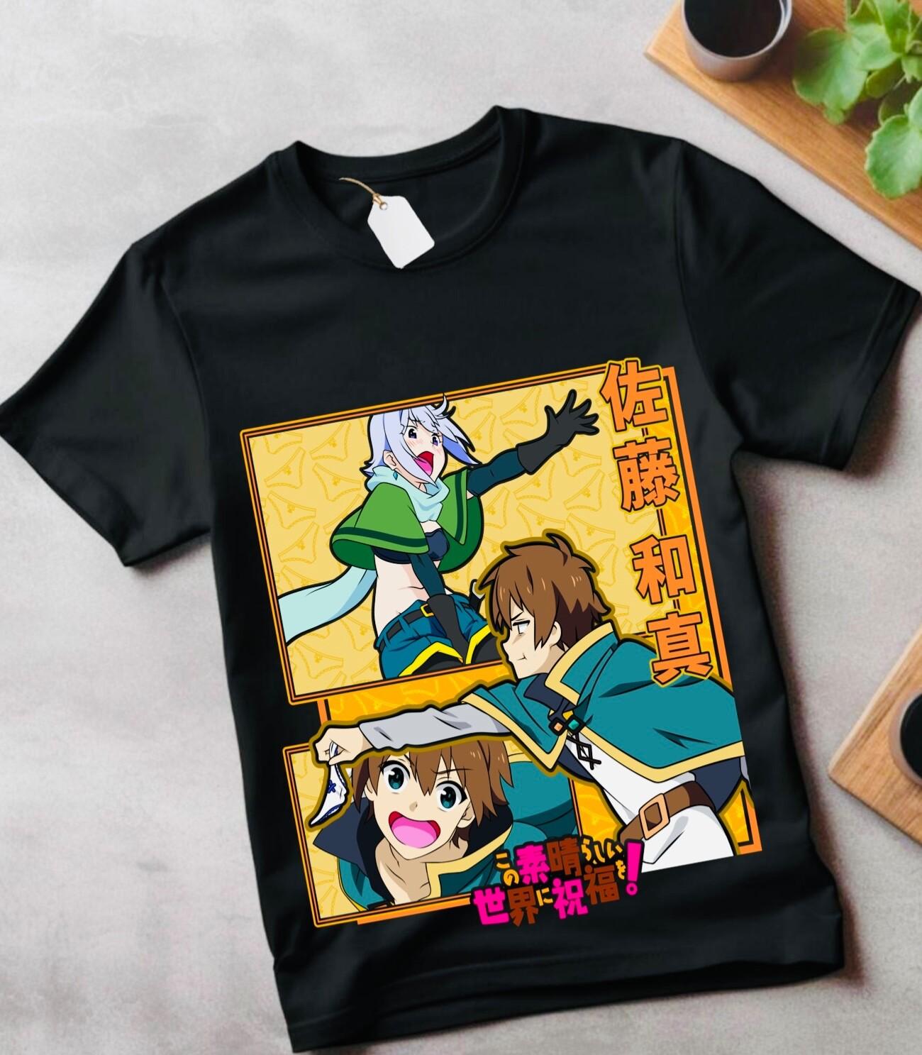 konosuba Мегумин Новая Унисекс аниме kono subarashii, Казума Сато, подарок одежда XL