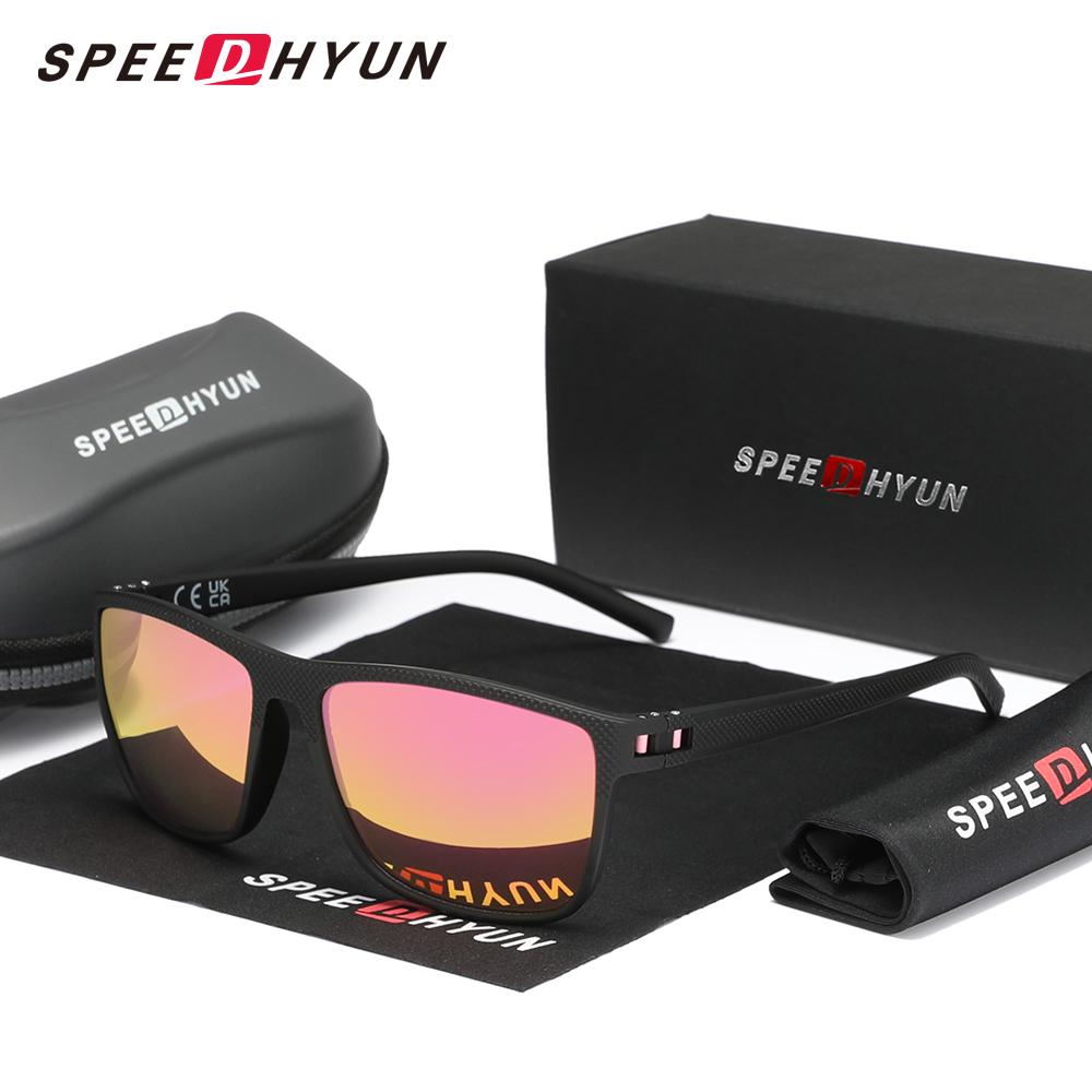 Anti-Glare Sunglasses SPEEDHYUN Matte Black Metal