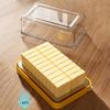 Butterdose Butterbehälter mit Schneider, Klarer Luftdichter Butterschneider für Einfaches Schneiden und Aufbewahren