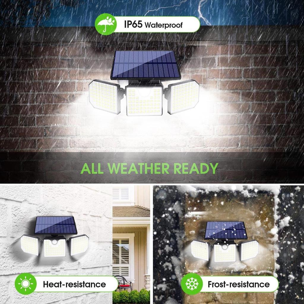 230LED Solar Outdoor Wall Light with Motion Sensor