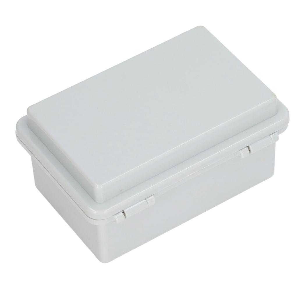 Αδιάβροχο Ηλεκτρικό Κουτί Αδιάβροχο Μονωμένο Εξωτερικό Κουτί Συνδεσμολογίας με Αρθρωτό Καπάκι Πλαστικό Κλιπ για DIY Γκρι