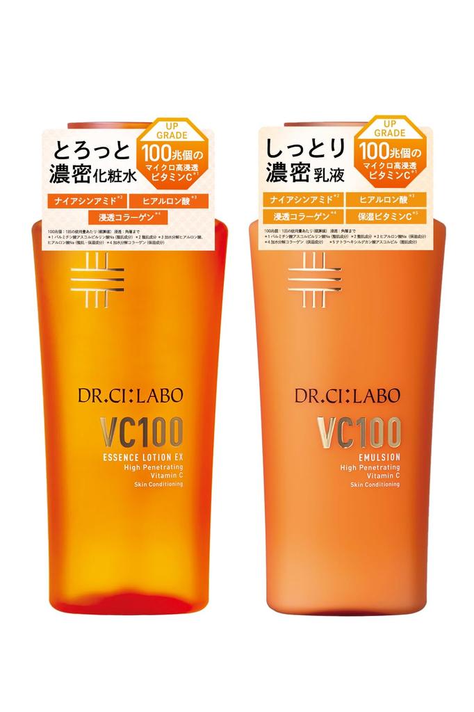 New VC 100 Essence Lotion EX V 150mL and Emulsion EX 150mL Set C Lotion and Highly Sensitive Popular [Vitamin Emulsion] Moisturizing, UV-Resistant,