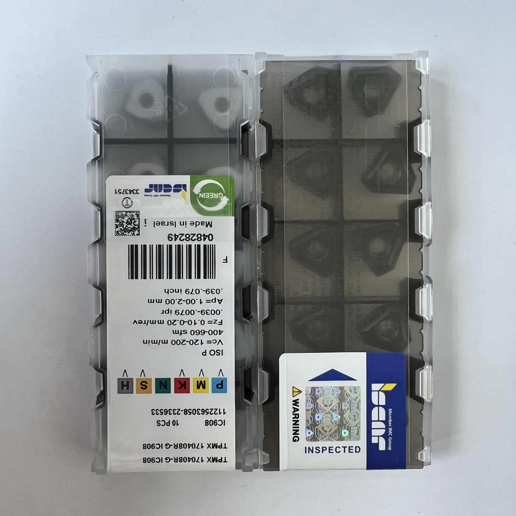 ISCAR / TPMX170408R-G IC908 /Industrial Indexable Carbide Inserts 10 Pcs