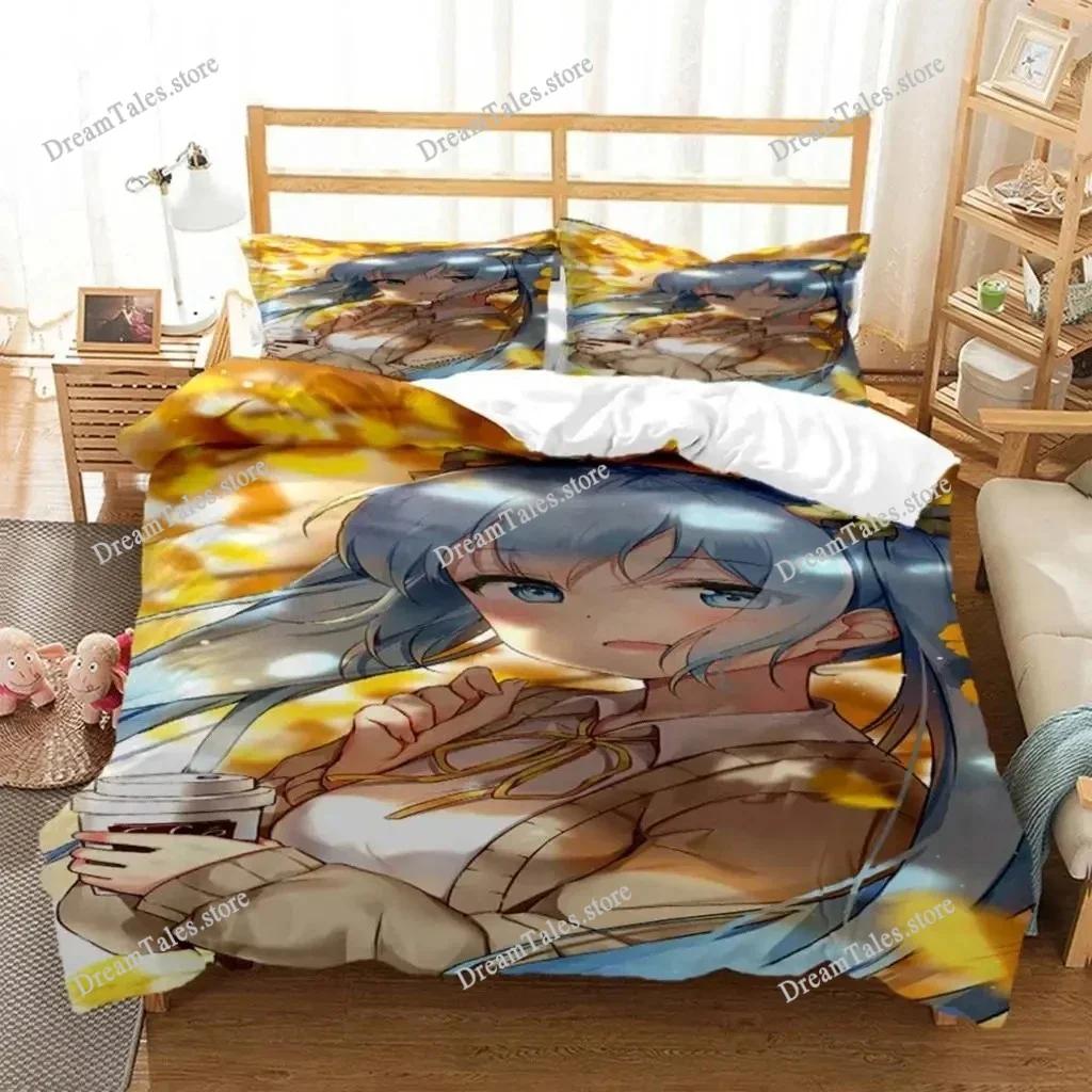 3D Printed Anime Princess Girl Hime Bedding Set Boys Girls Twin Queen Size Duvet Cover Pillowcase Bed Kids Adult Home Textile